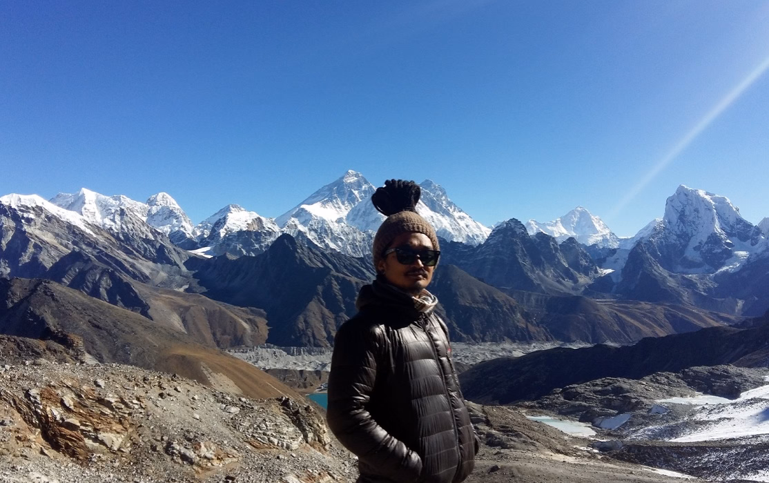 Yuddha on the top of Renjo La (5360m)