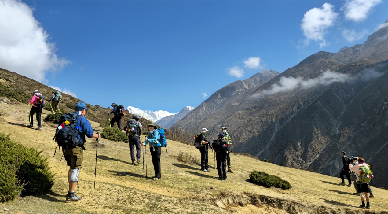 Enjoying cho oyu view