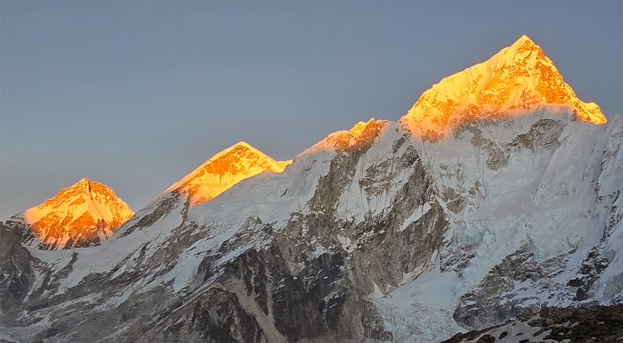 Sunset from gorakshep